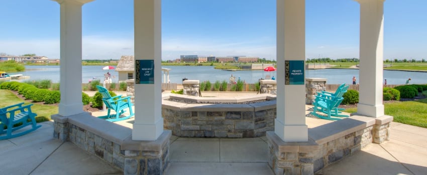 Patio view in Westfield apartment